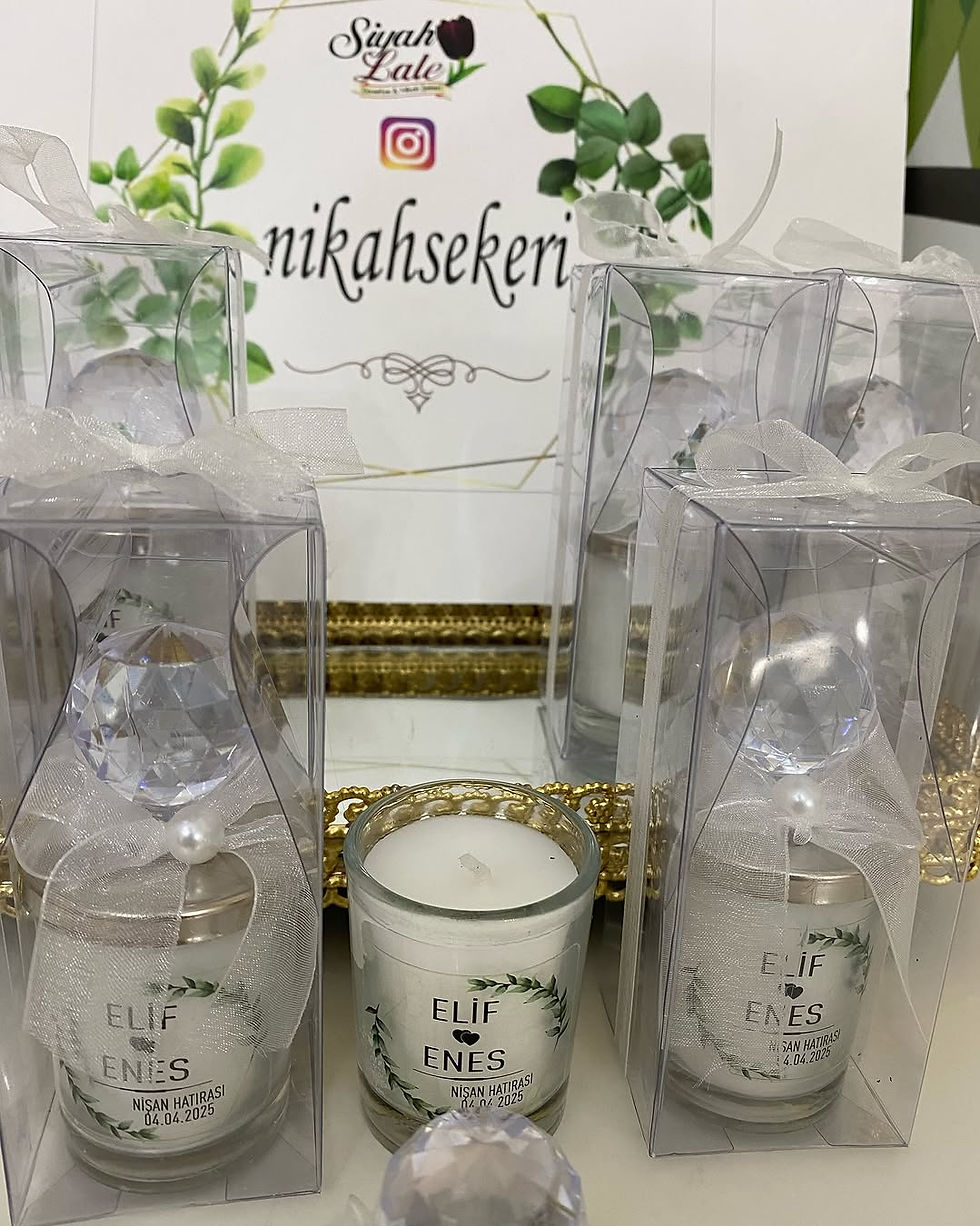Küçük resim: Kristal Kapaklı Mum - Model 1