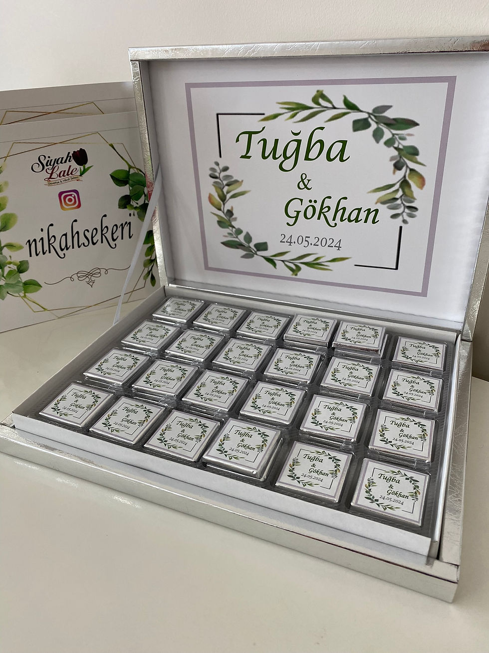 Küçük resim: Karton Kutulu Baskılı Madlen Çikolata 75 Adet - Model 39