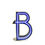 Thumbnail: LETTER B GRAPHIC LAMP