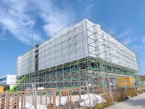 Fasssadengerüst Institutsgebäude Garching Söll Gerüstbau