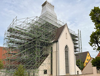 Altheim Sanierung Klosterkirche Heiligkreuztal Söll Gerüstbau