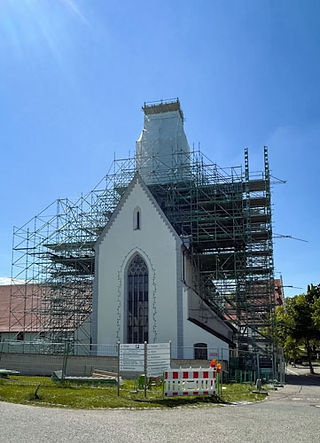 Altheim Sanierung Klosterkirche Heiligkreuztal Söll Gerüstbau