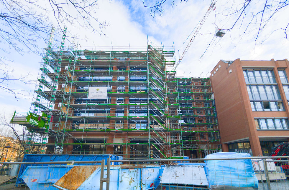 Maßarbeit am Rosenheimer Platz für energetische Sanierung