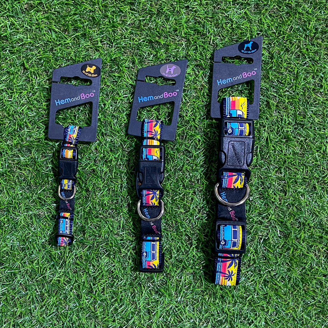 HEM & BOO CAMPER VAN COLLAR YELLOW