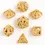 Thumbnail: Skulls Grin Hollow Metal Dice Set - 24k Gold Plated