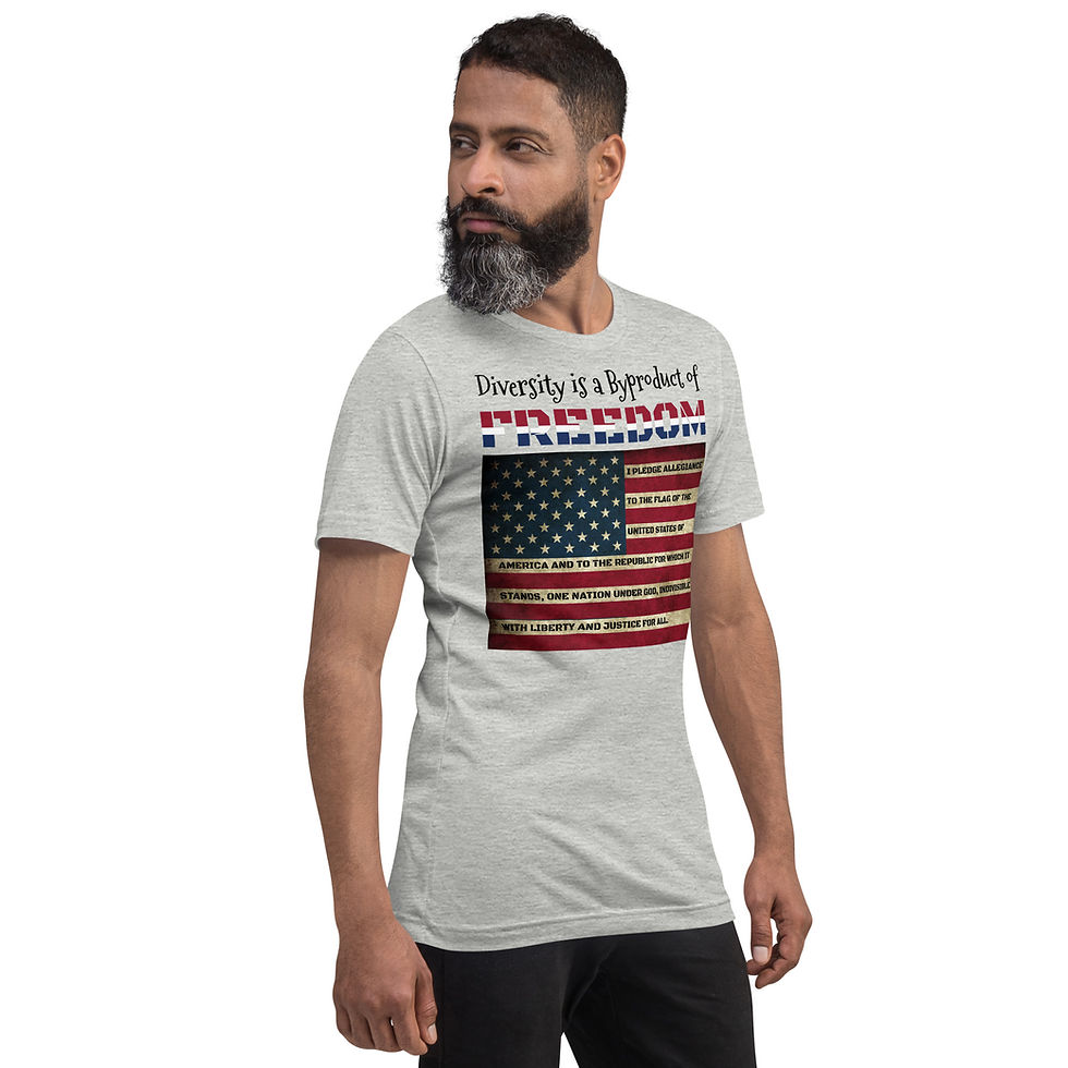 Thumbnail: Diversity is a Byproduct of Freedom Light Unisex t-shirt