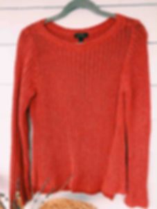 Red Cotton Knit Sweater (Ralph Lauren)