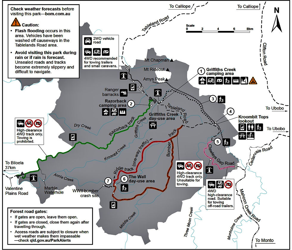 MAP OF KROOMBIT TOPS 