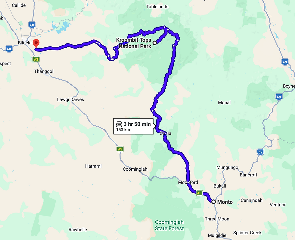 MY ROUTE THROUGH KROOMBIT