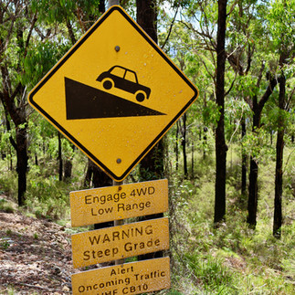 WARNINGS DOWN INTO HALLS PEAK 