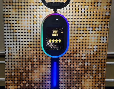 Photo Booth Gold Backdrop