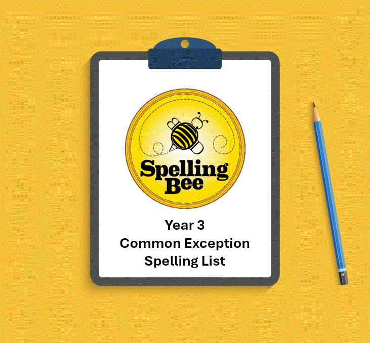 Year 3 Common Exception Spelling List Logo.GIF