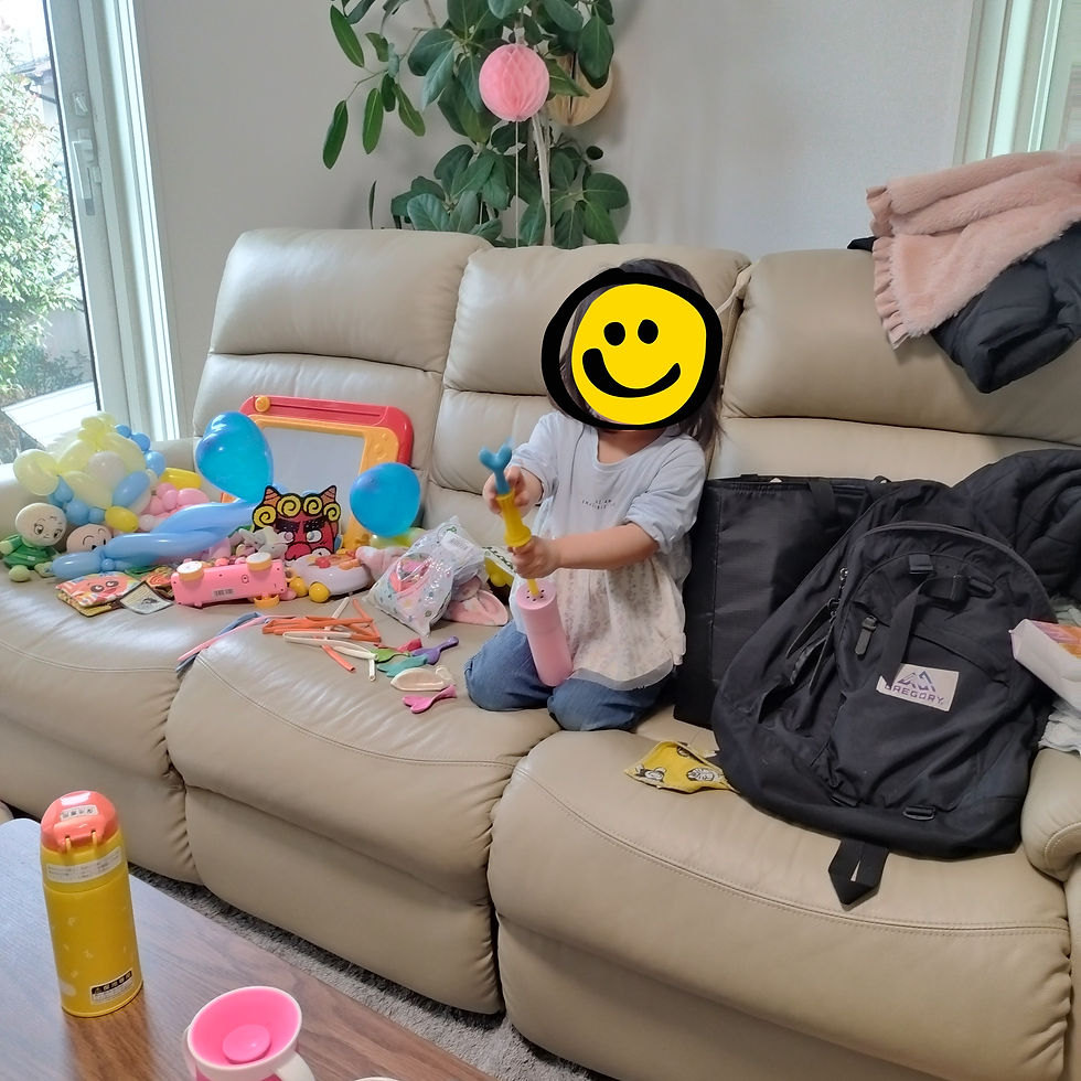 『わたしもやってみる』…ちびっ子もバルーンの膨らませました！！
