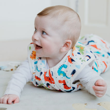 a baby crawling
