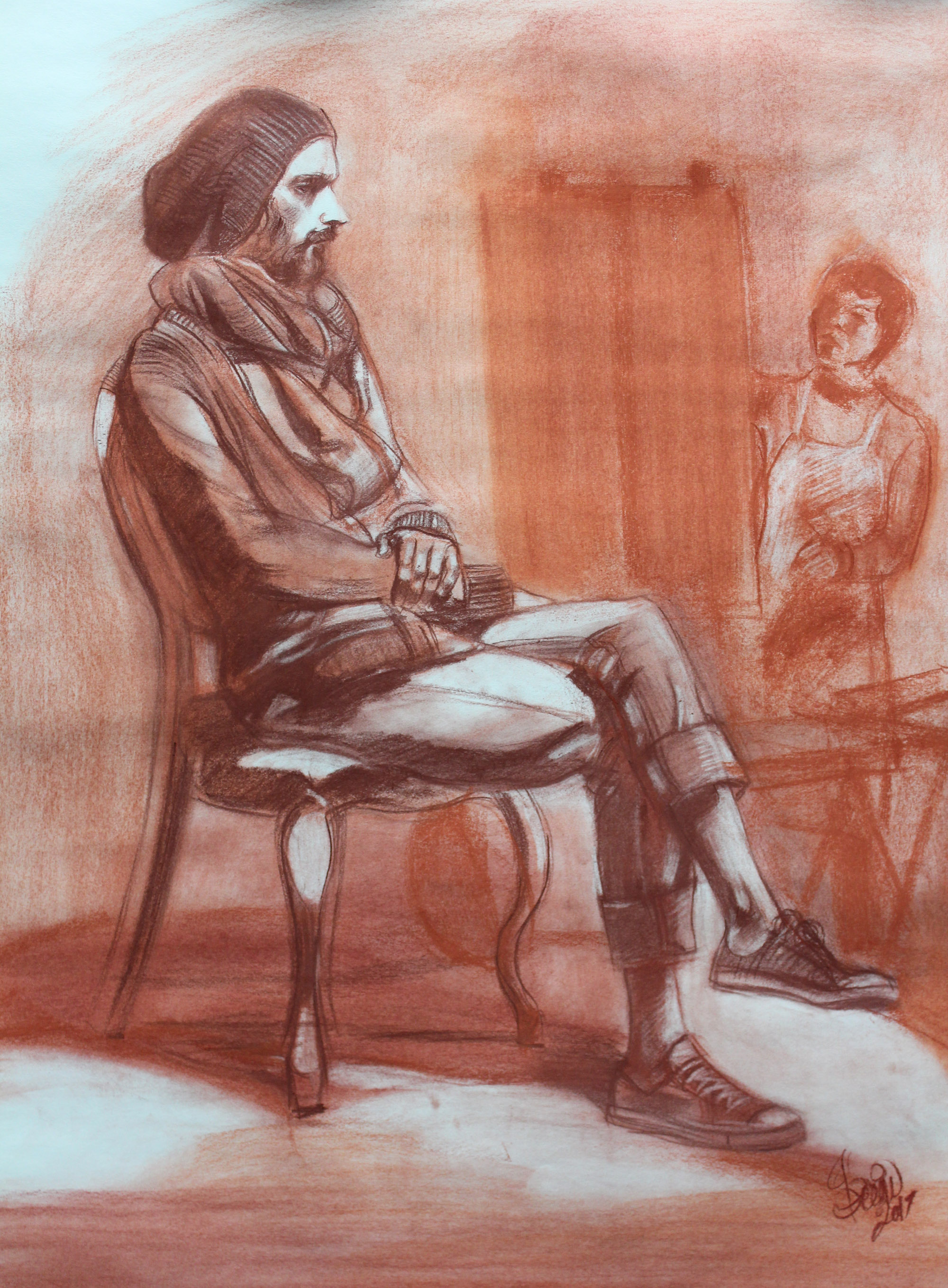 conte on paper