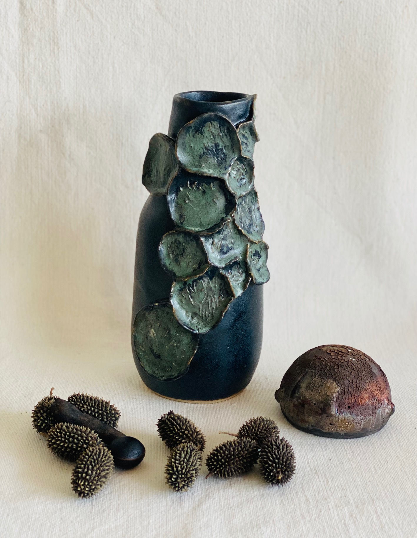 Vase série"VOIE LACTEE 2" en grès