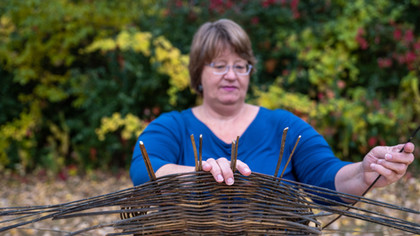 weaving, basketry, art, sculpture, basket, willow