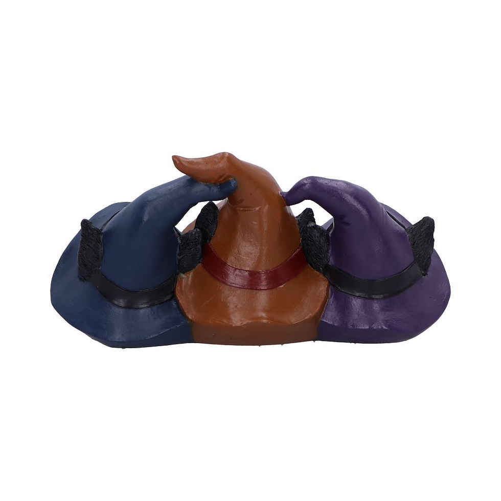 Thumbnail: Trio of Mischief Witches Cats Figurine 9cm