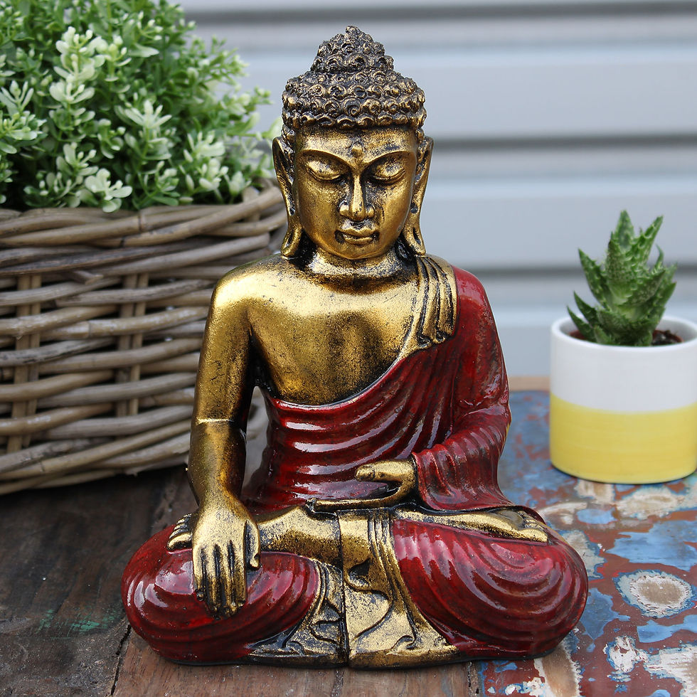 Thumbnail: Red & Gold Buddha - Large