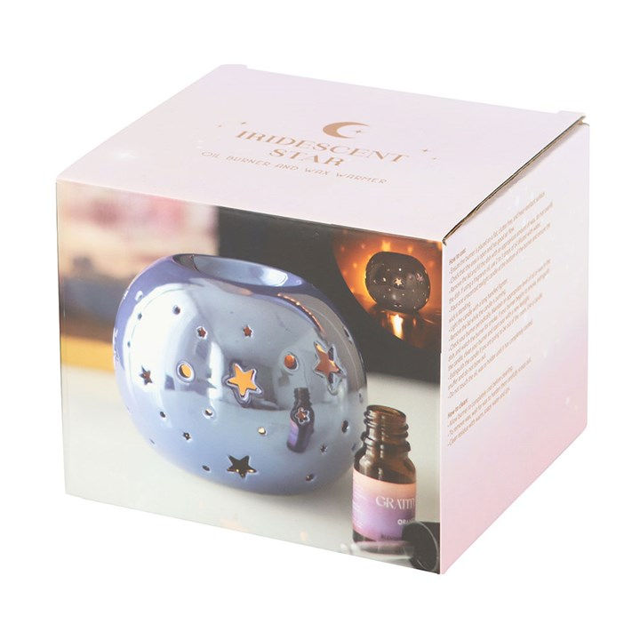 Thumbnail: Purple Iridescent Star Oil Burner and Wax Warmer