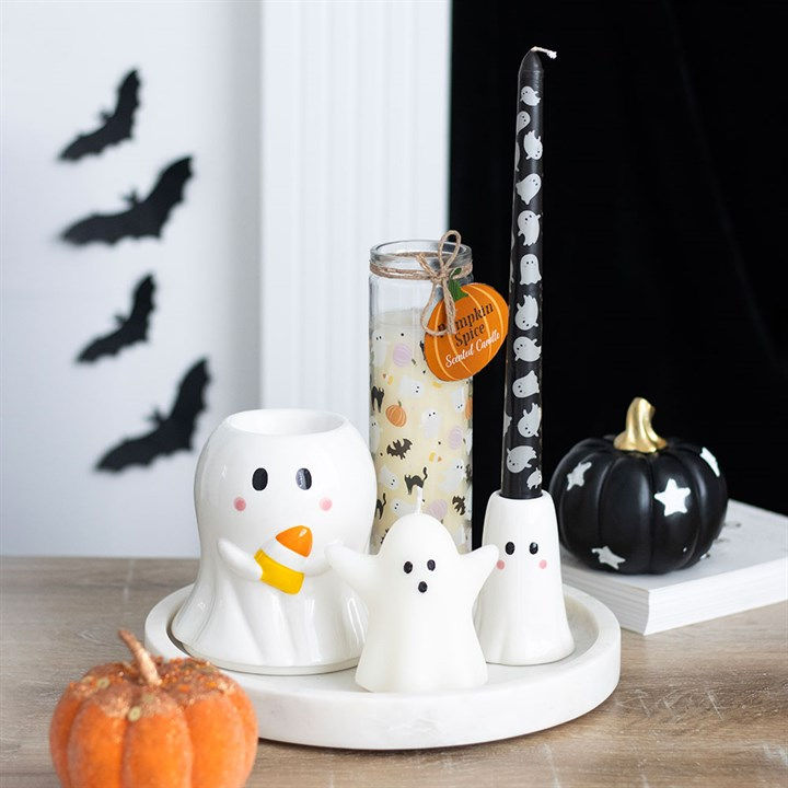 Thumbnail: Candy Corn Ghost Oil Burner and Wax Warmer