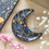Thumbnail: Midnight Bloom Crescent Moon Trinket Dish