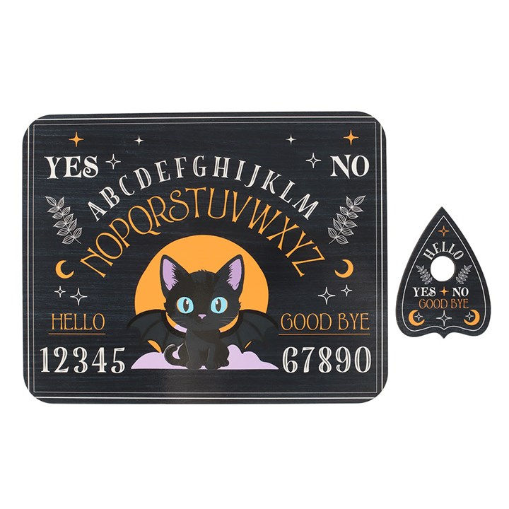 Thumbnail: Cute and Creepy Bat Cat Talking Board with Planchette