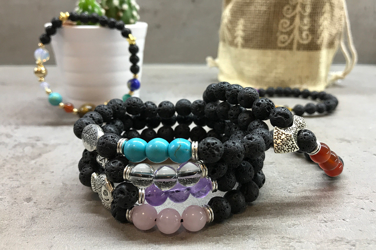 Lava Stone Bracelets