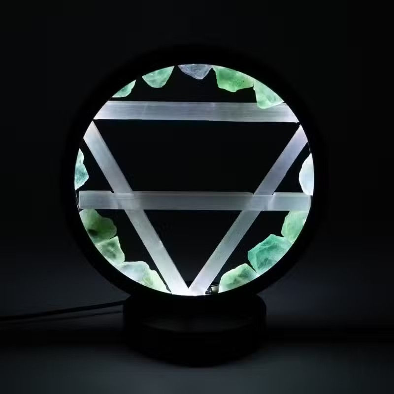 Thumbnail: Gemstone Halo Lamp - Earth - Aventurine & Selenite