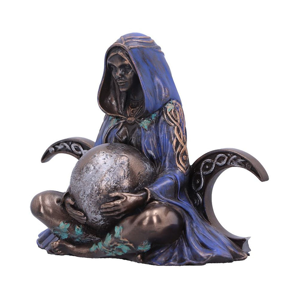Thumbnail: Triple Moon Goddess Art Figurine 8.5cm