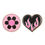 Thumbnail: Burning Heart and Sad Flower Pin Badge Set