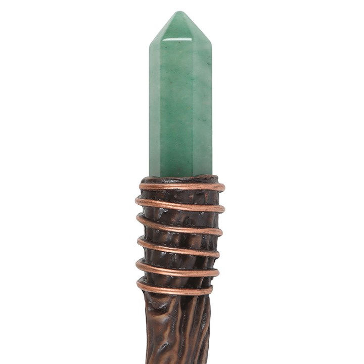 Thumbnail: Thin Abundance Green Aventurine Crystal Wand
