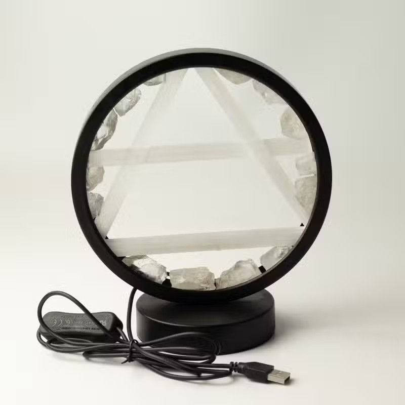 Thumbnail: Gemstone Halo Lamp - Air - Clear Quartz & Selenite
