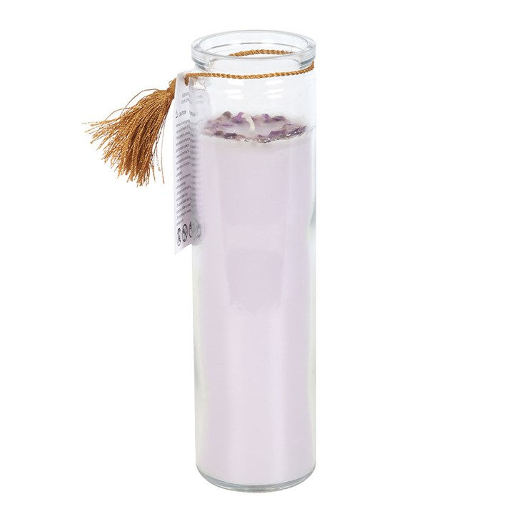 Thumbnail: Blackberry Tube Candle with Amethyst Crystals