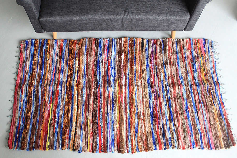 Thumbnail: Recycled Velvet Rag Rugs