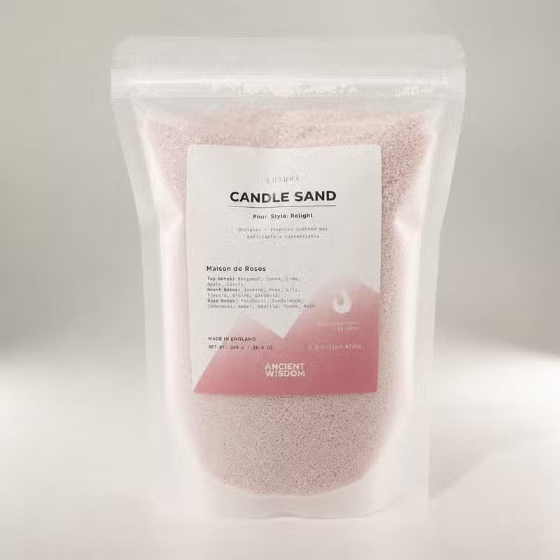 Thumbnail: Fragranced Candle Sand - Dusty Rose - Maison de Roses - 300g