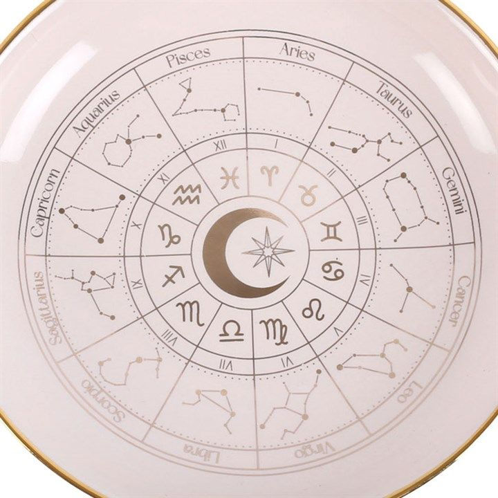Thumbnail: Off White Astrology Wheel Trinket Dish