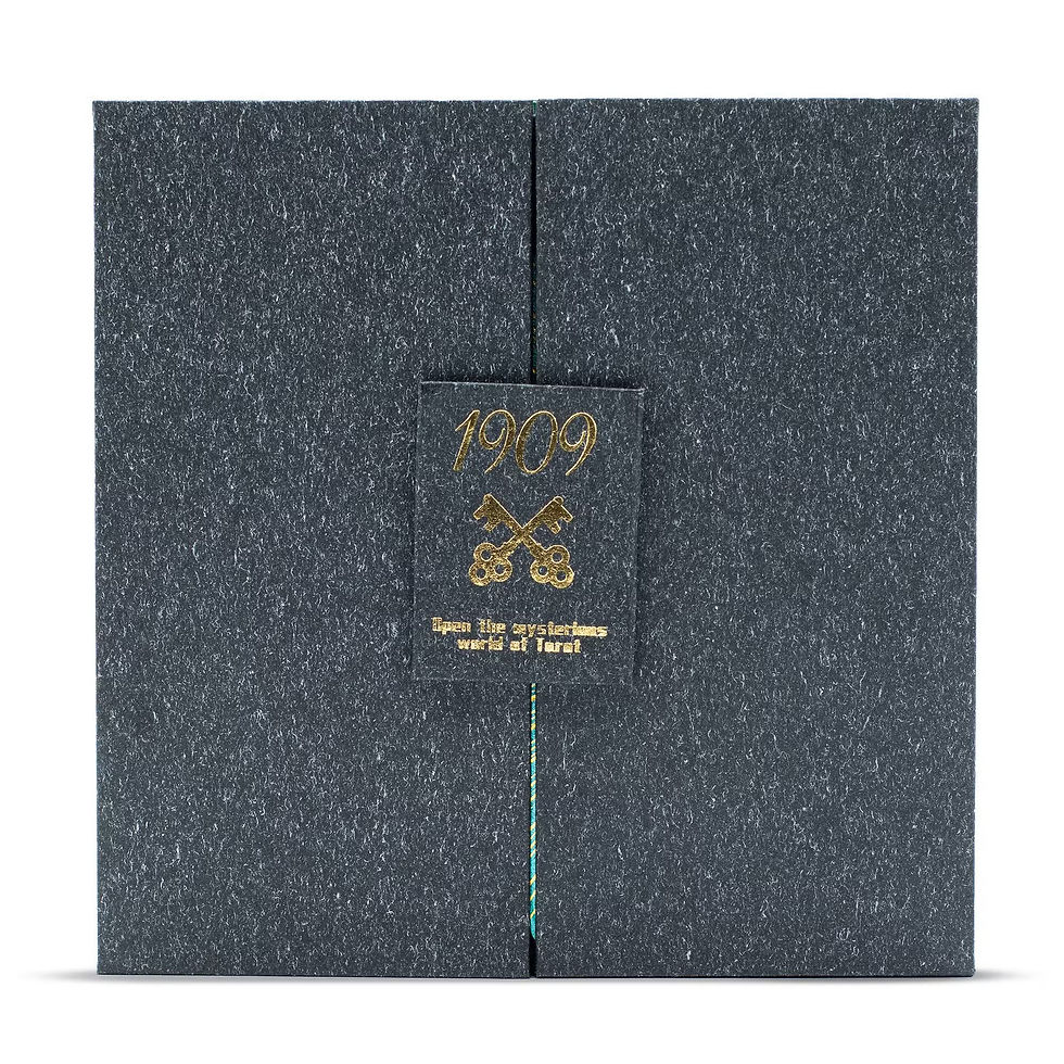 Thumbnail: Gold & Turquoise Foil Tarot Card - Gift Set