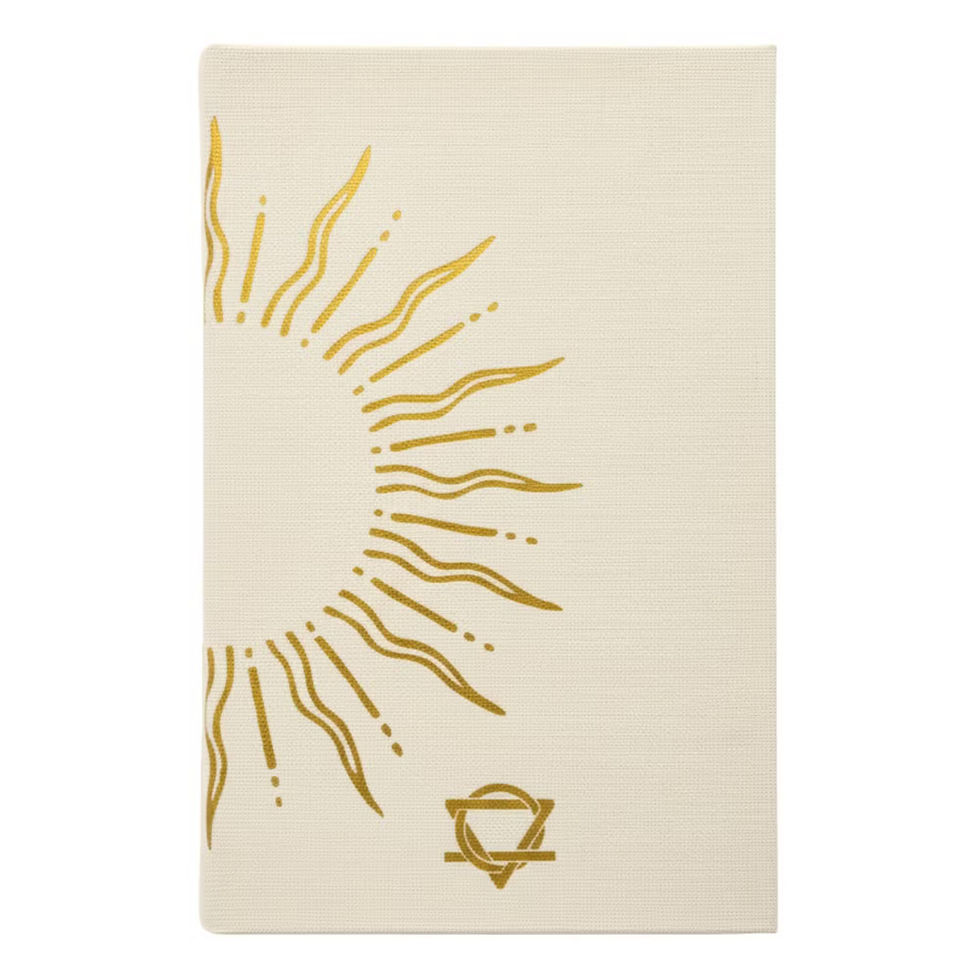 Thumbnail: Ivory Gratitude Journal with Gold Lining - 120 pages - My Days are Full of Sun