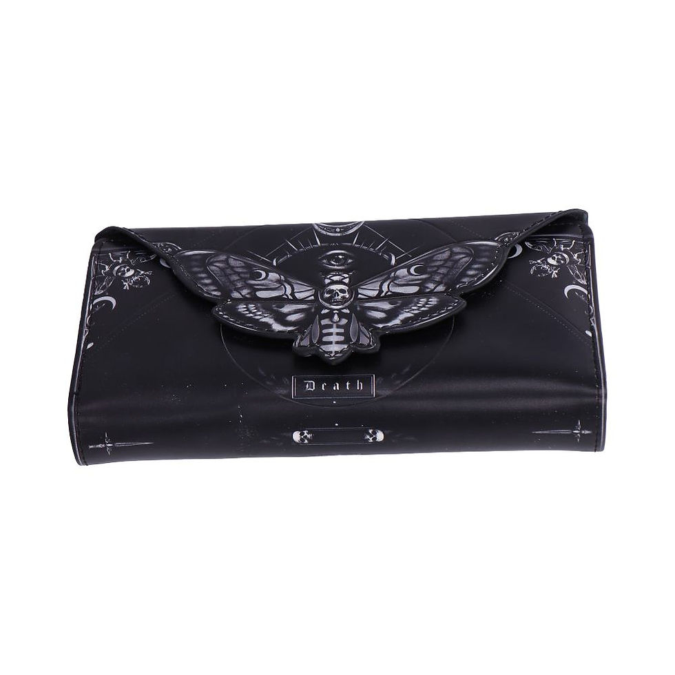 Thumbnail: Death’s Head Moth Embossed Purse 9.5cm