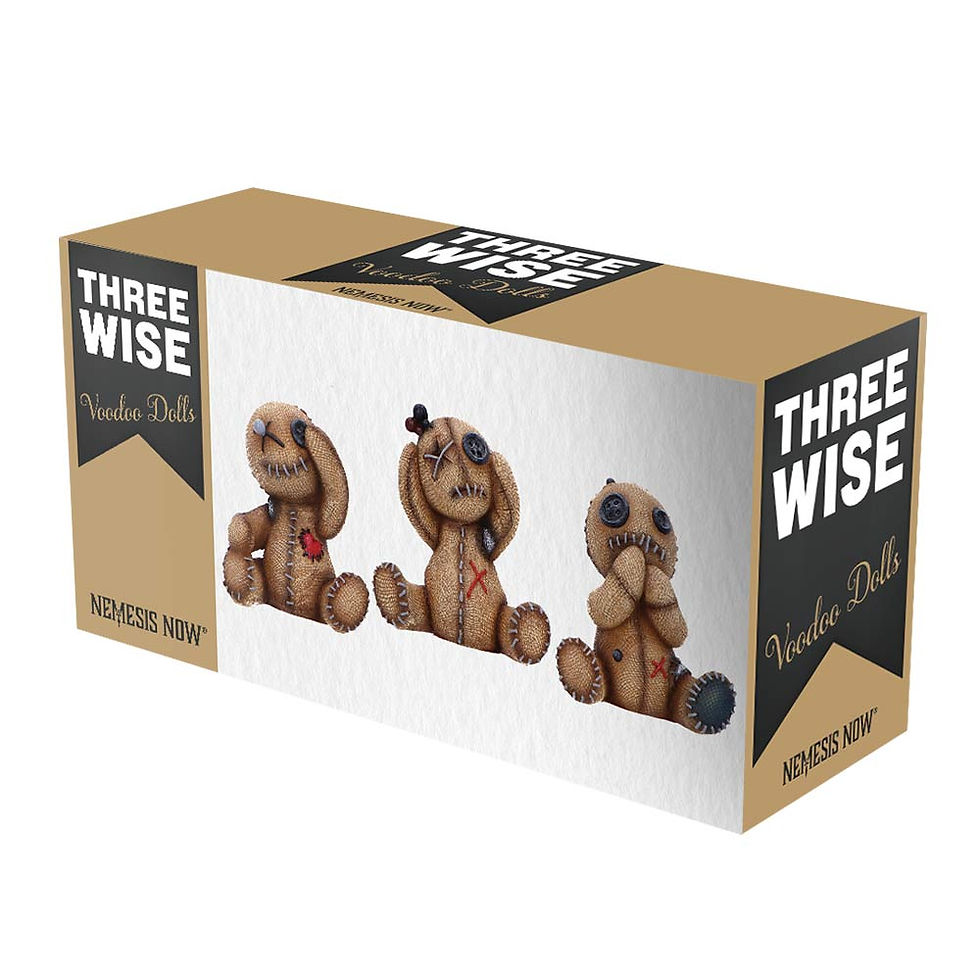 Thumbnail: Three Wise Voodoo Dolls 8cm