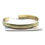 Thumbnail: Brass Tibetan Mantra Bracelet - Slim Tribal Leaf