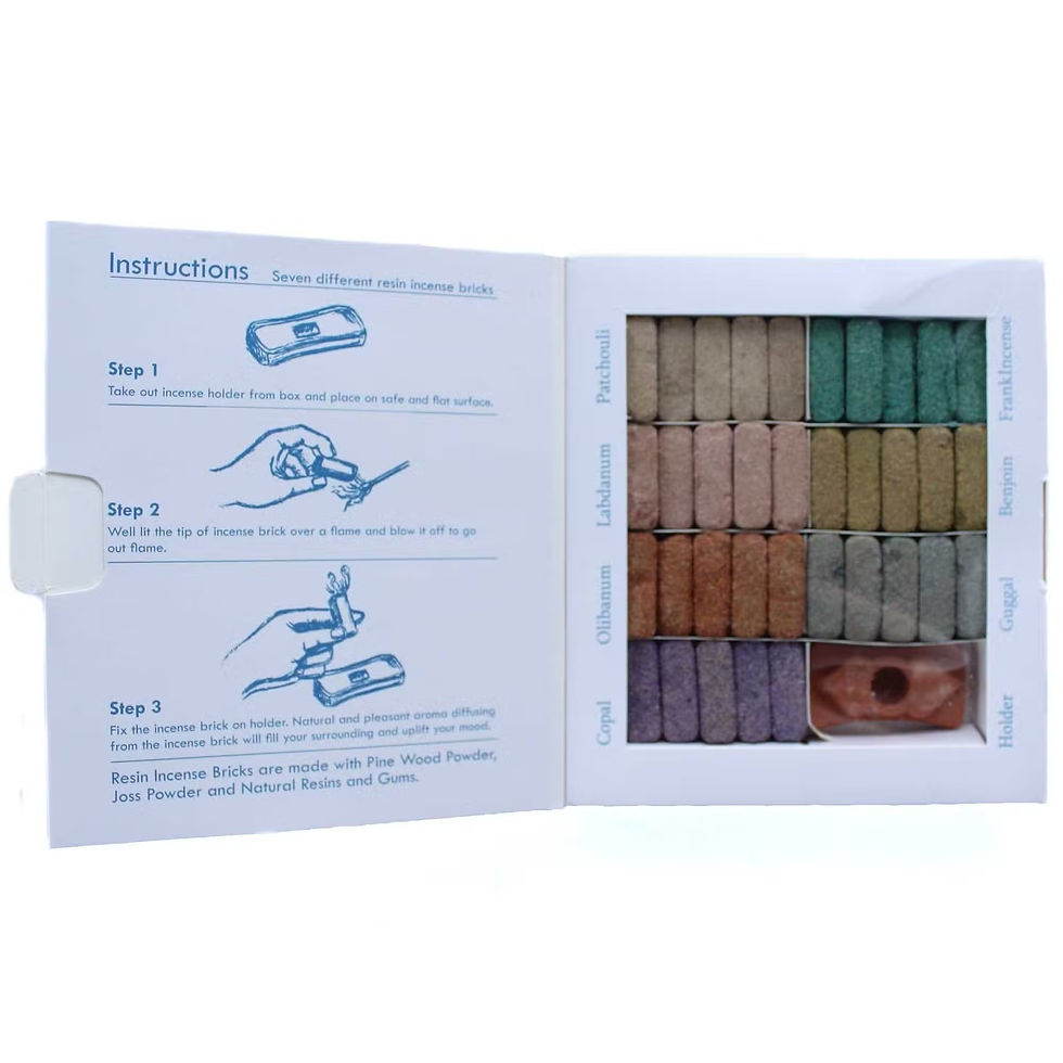 Thumbnail: Set of 70 Incense Smudge Bricks and Burner - Wild West