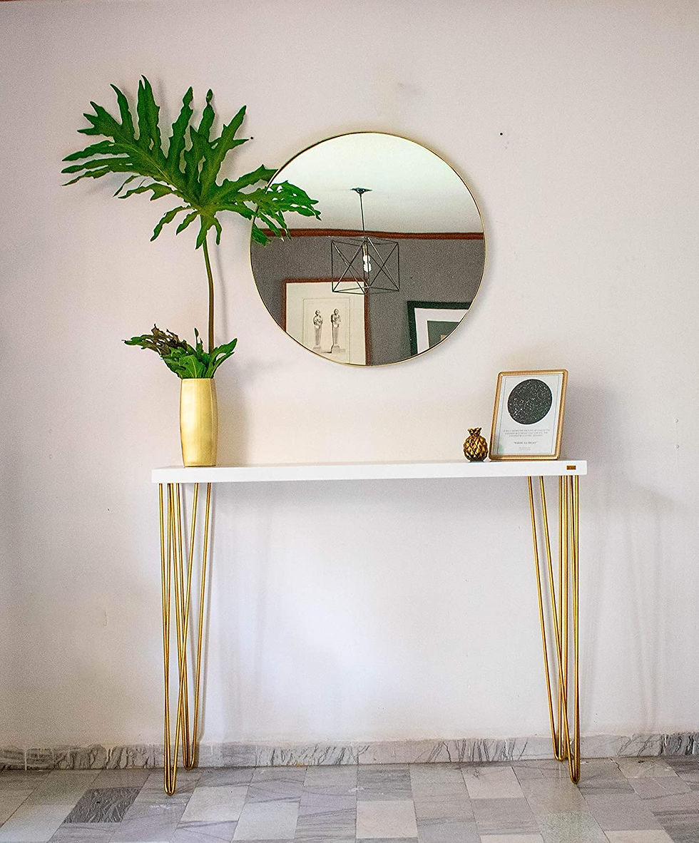 Miniatura: Recibidor Bruneck blanco/dorado