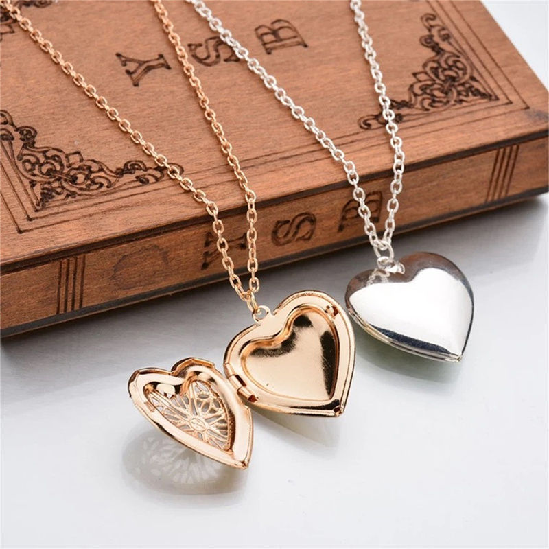 Thumbnail: 1pcs Necklace Heart Shape Stainess Steel Heart 