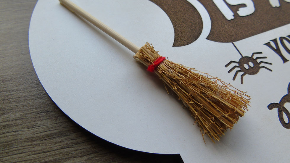 Thumbnail: Broom parking sign - 3D wall hanging