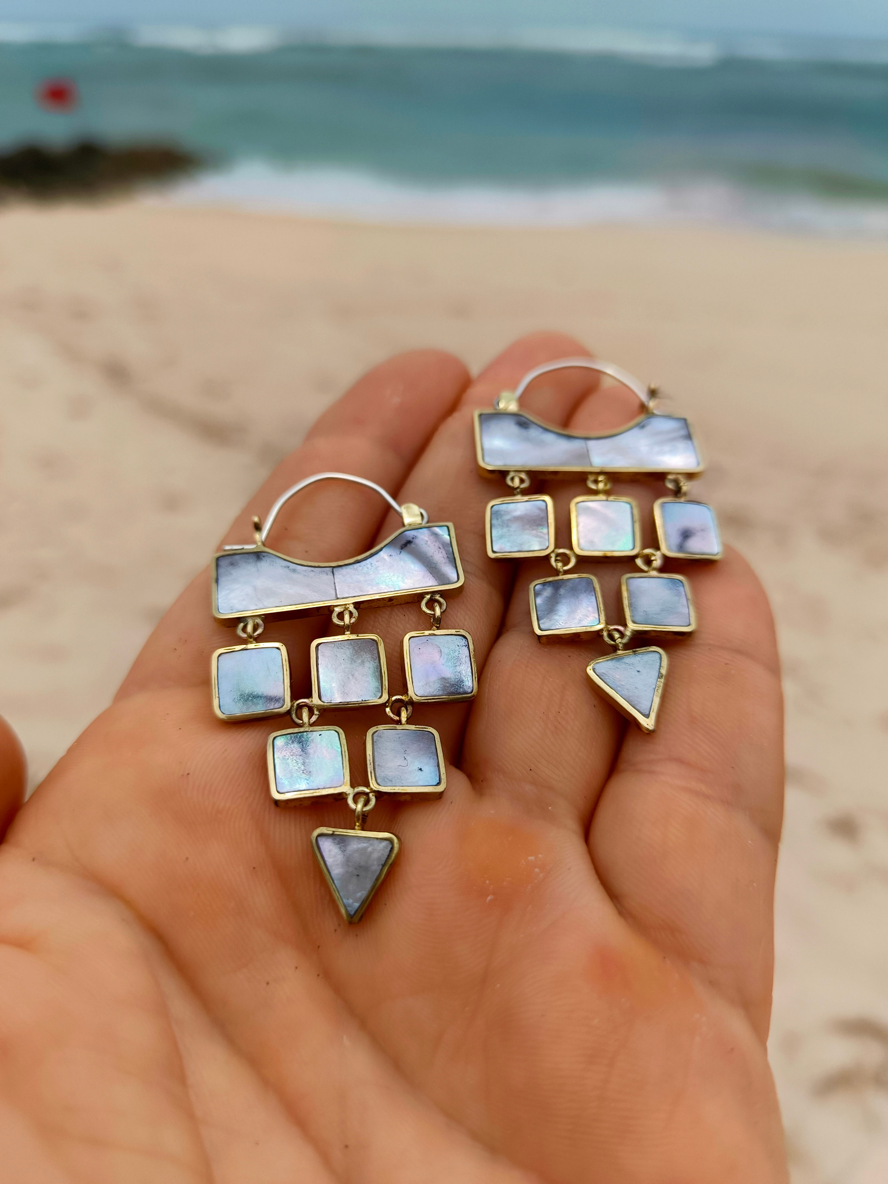 Náušnice Perleťová elegance