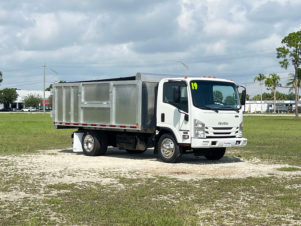 Thumbnail: 2019 Isuzu NPR-XD 14' Aluminum Landscape Dump Truck