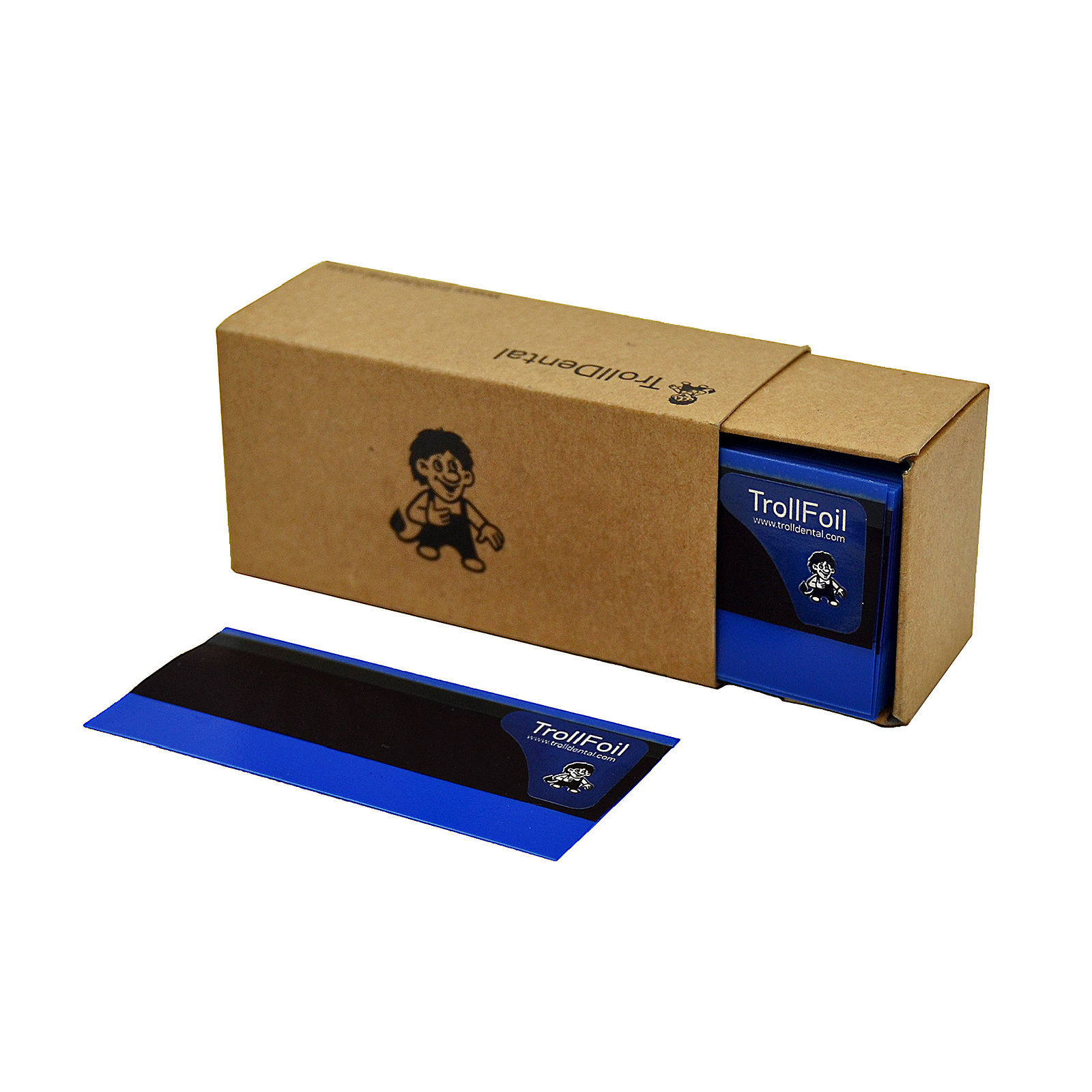 נייר ארטיקולציה TROLLFOIL כחול 8 מיקרון, 100 יחידות