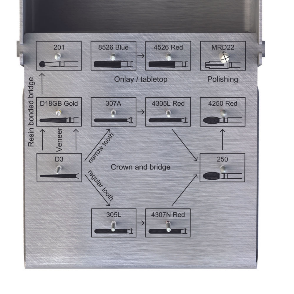 סט יהלומים להשחזה CAD/CAM